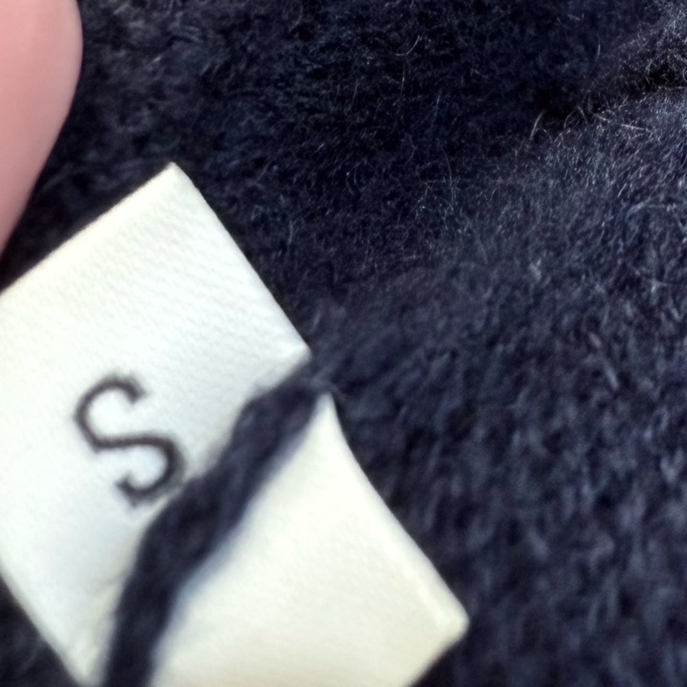 LE TRICOT PERUGIA 100% Cashmere Color Block Open Front Cardigan S Quiet Luxury - Picture 11 of 14